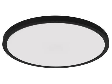 MaxLite SFM12LA229BKCS Slim Flush Mount, 12 Inch, 22W, 120V, Triac Dimming, 90 CRI, Black Finish, CCT Selectable 2700/3000/3500/4000/5000K