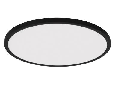 MaxLite SFM15LA289BKCS Slim Flush Mount, 15 Inch, 28W, 120V, Triac Dimming, 90 CRI, Black Finish, CCT Selectable 2700/3000/3500/4000/5000K