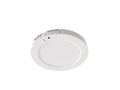 MaxLite SFM5.5LA109WHCSMS Slim Flush Mount, 5.5 Inch, 10W, 120V, 90 CRI, White Finish, CCT Selectable 2700/3000/3500/4000/5000K, Bi-level Motion Sensor