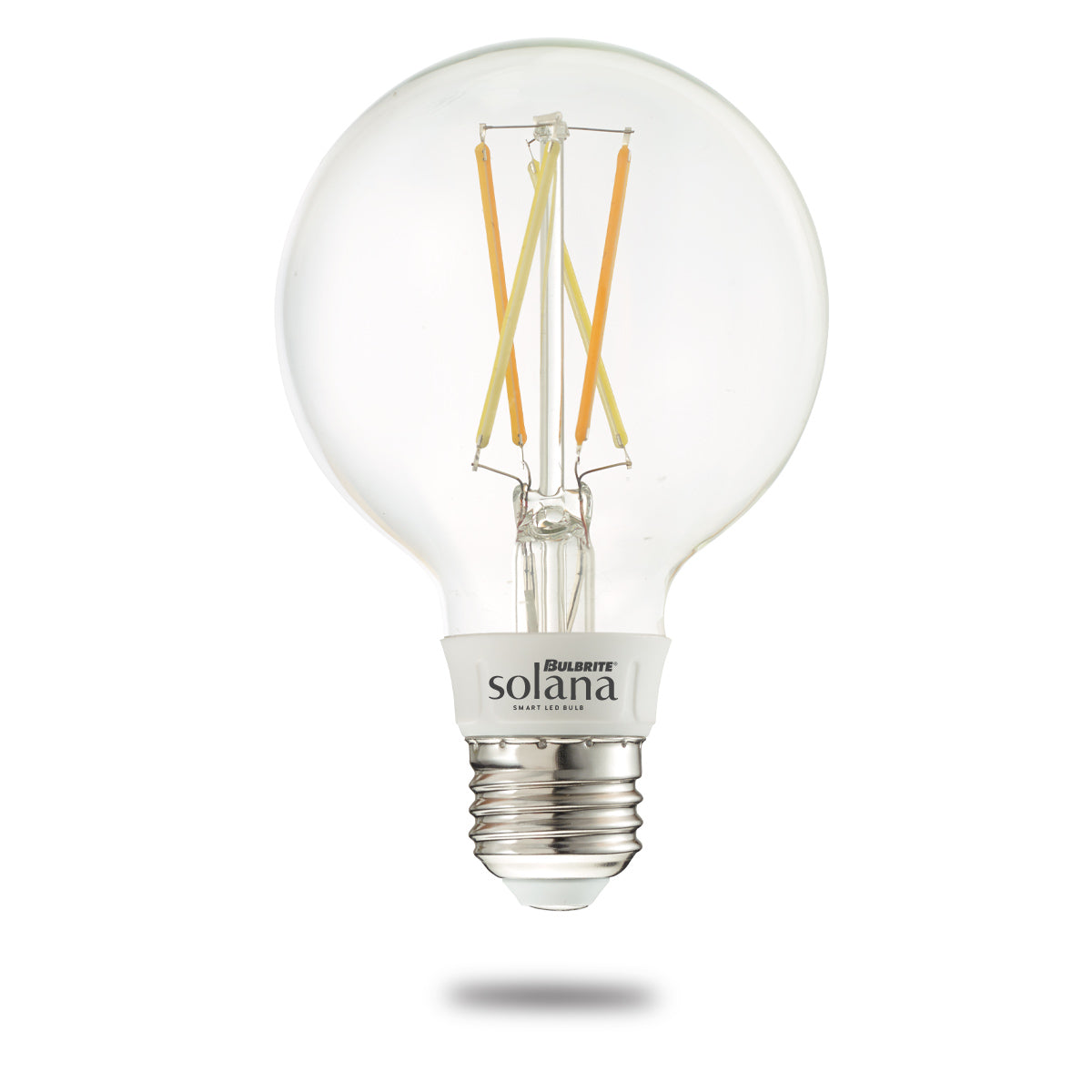 Bulbrite 293010 Bulbrite Solana Smart LED Wifi Light Bulb, G25 / E26 Base, 5.5W, 2700K, Clear Finish