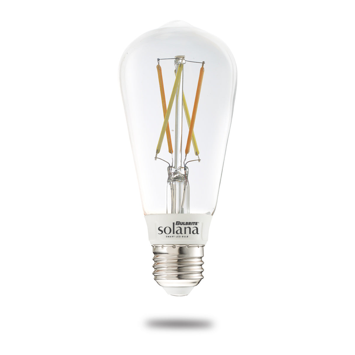 Bulbrite 291010 Bulbrite Solana Smart LED Wifi Light Bulb, ST18 / E26 Base, 5.5W, 2700K, Clear Finish