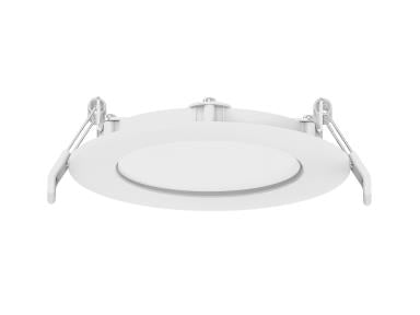MaxLite SSRD-4R10.5T9CS-W Slim Smooth Round Downlight, 4 Inch, 10.5W, 120V - Triac Dimming, 2700/3000/3500/4000/5000K CCT Selectable, White