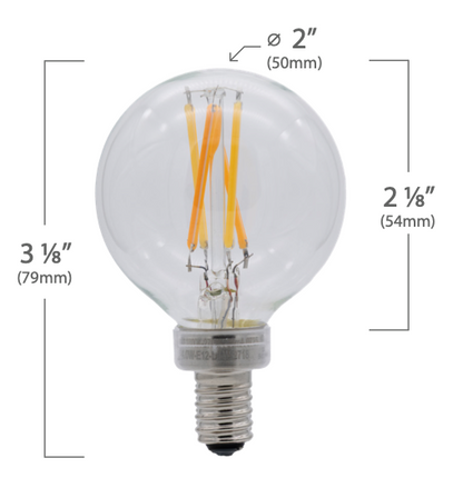 EmeryAllen EA-G16-4.0W-E12-DTW-2718 Clear 4W G16 LED Light Bulb