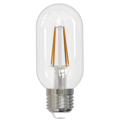 Bulbrite 776819 LED Filament 5 Watt T14 Light Bulb with a Clear Finish and a Medium Screw E26 Base - 2700K (Warm White Light) 450 Lumens