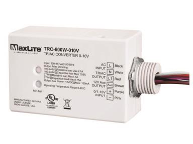 MaxLite TRC-600W-010V Triac Converter 0-10V With 12V Aux