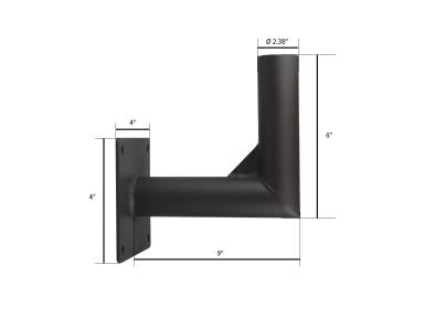 MaxLite WMB1VB Wall Mount Bracket, L Shape, 2-3/8", Bronze