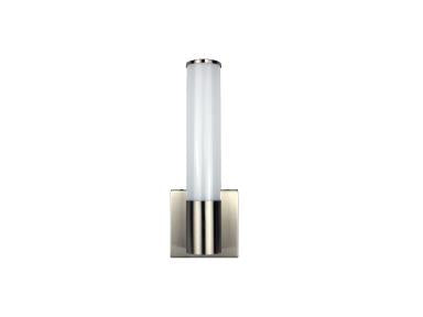 MaxLite WSLA169BNCS Wall Sconce, 14 Inch, 16W, 120V, Triac Dimming, 90 CRI, Brushed Nickel, CCT Selectable 2700/3000/3500/4000/5000K