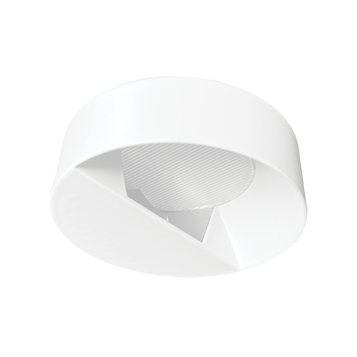 Luxrite LR25468 4" Regressed Trimless Push N' Lock Spotlight Wall Washer Trim - White Finish