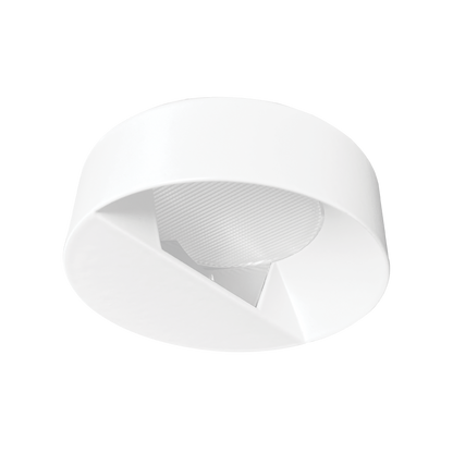 Luxrite LR25468 4" Regressed Trimless Push N' Lock Spotlight Wall Washer Trim - White Finish