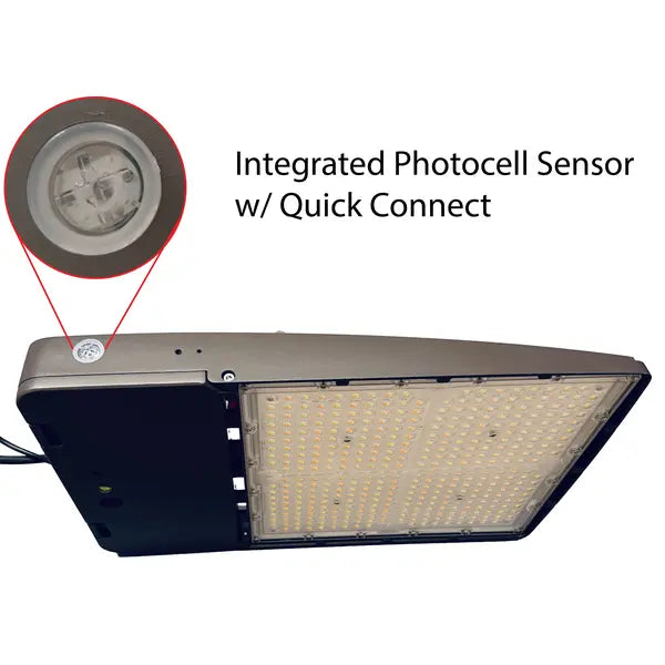 Commercial LED CLF14-300S-UNV-8SC1-T3-TR-BZ-BPC Flood Fixture 300W Selectable Wattage & CCT Trunnion