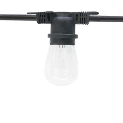 American Lighting CGLS-MNS-24-100-BK Commercial Grade Light String E26 Non-Suspended Series 100 Foot