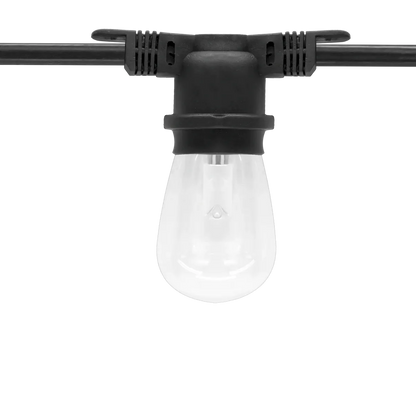 American Lighting CGLS-MNS-24-100-BK Commercial Grade Light String E26 Non-Suspended Series 100 Foot