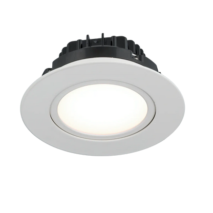 American Lighting DIP6-5CCT-WH Dip 360° Gimbal 6inch Downlight, 5CCT, White Finish White 5CCT 6 Inch