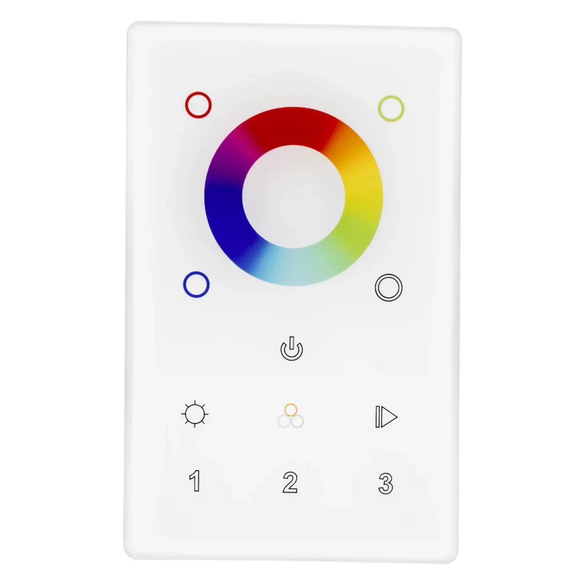 American Lighting DMX-3Z 3-Zone DMX Wall Control White 2.96 Inch 180 W