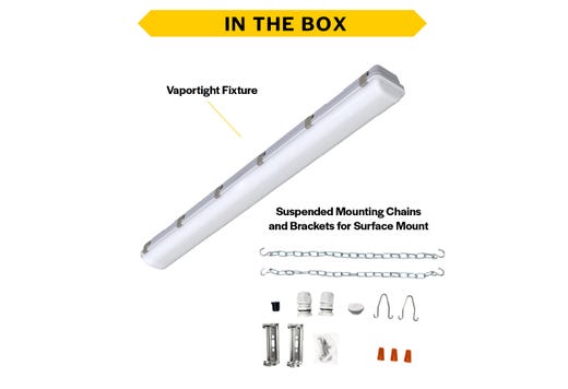 Halco 28111 40W/50W/60W LED Vapor Tight Dimmable Fixture Controls