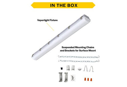 Halco 28111 40W/50W/60W LED Vapor Tight Dimmable Fixture Controls