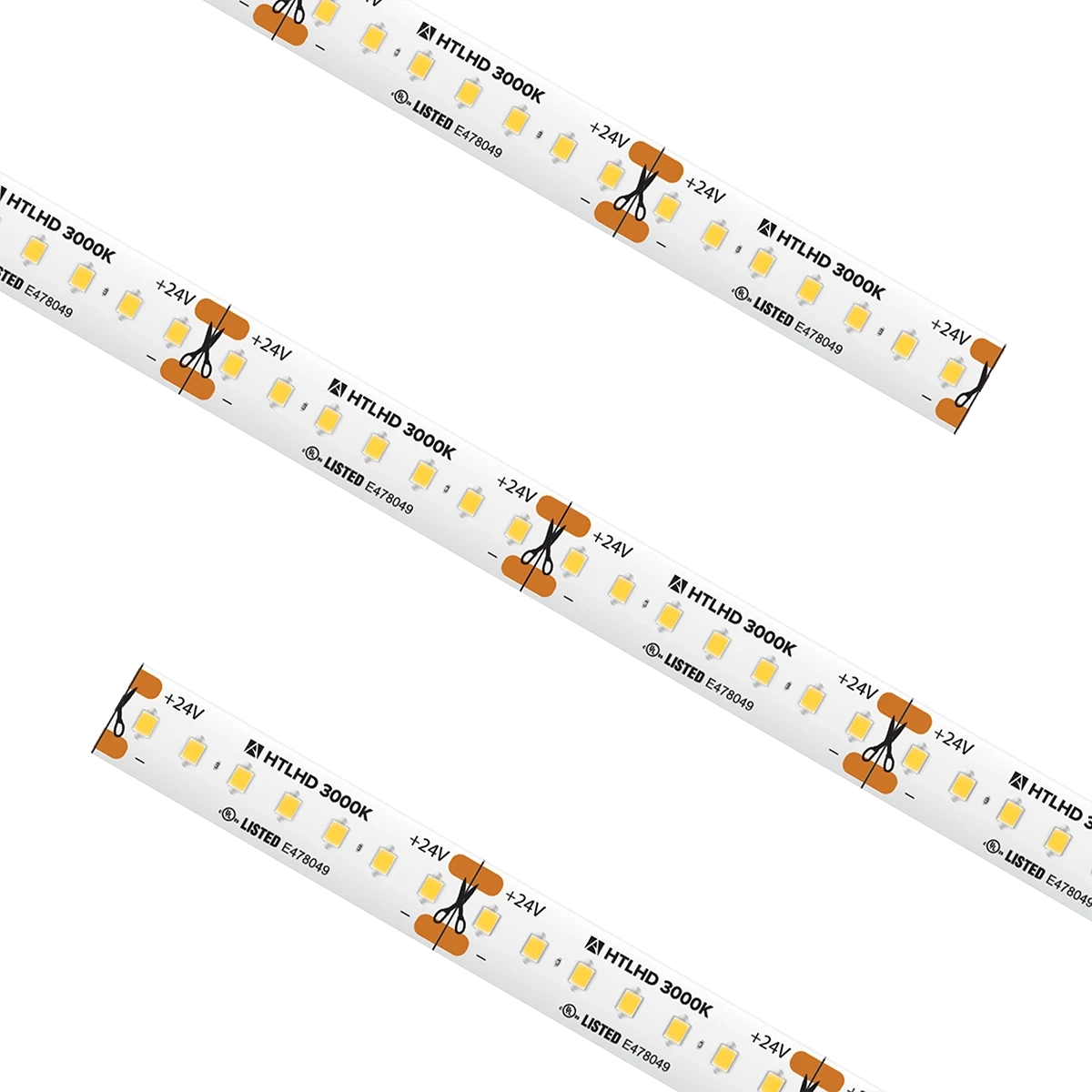 American Lighting HTLHD-WW-27 High Output High Density Tape Light IP54 3000K 27Ft