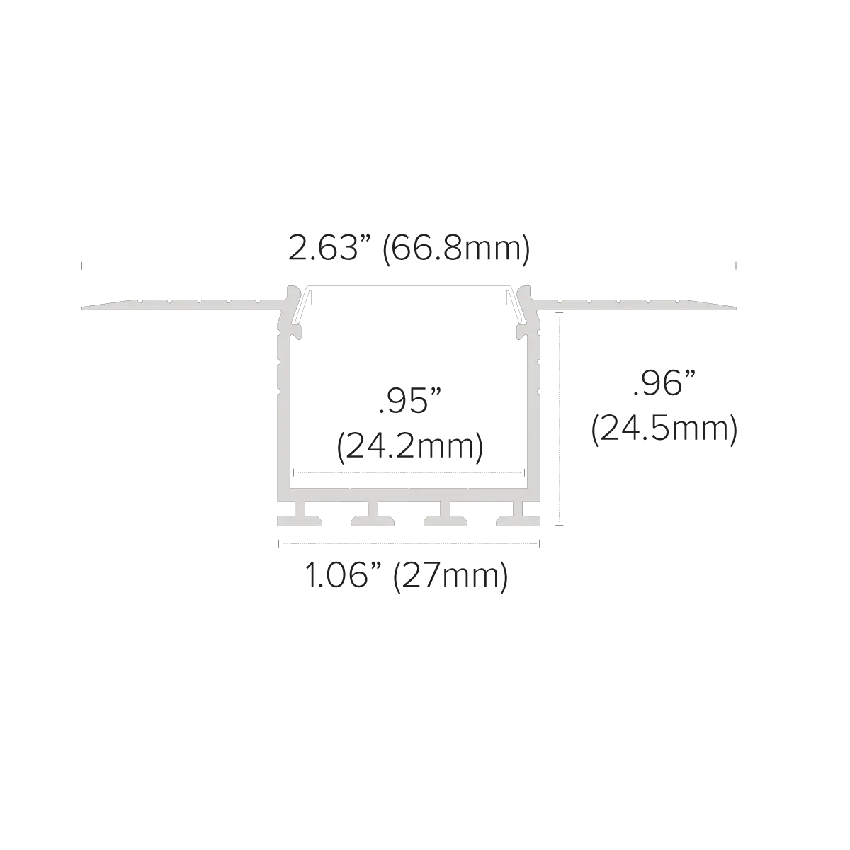 American Lighting PE-INVSLOT-2M-BNDL1 Invisible Slot - Single Bundle, 2M