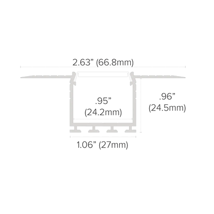 American Lighting PE-INVSLOT-2M-BNDL1 Invisible Slot - Single Bundle, 2M