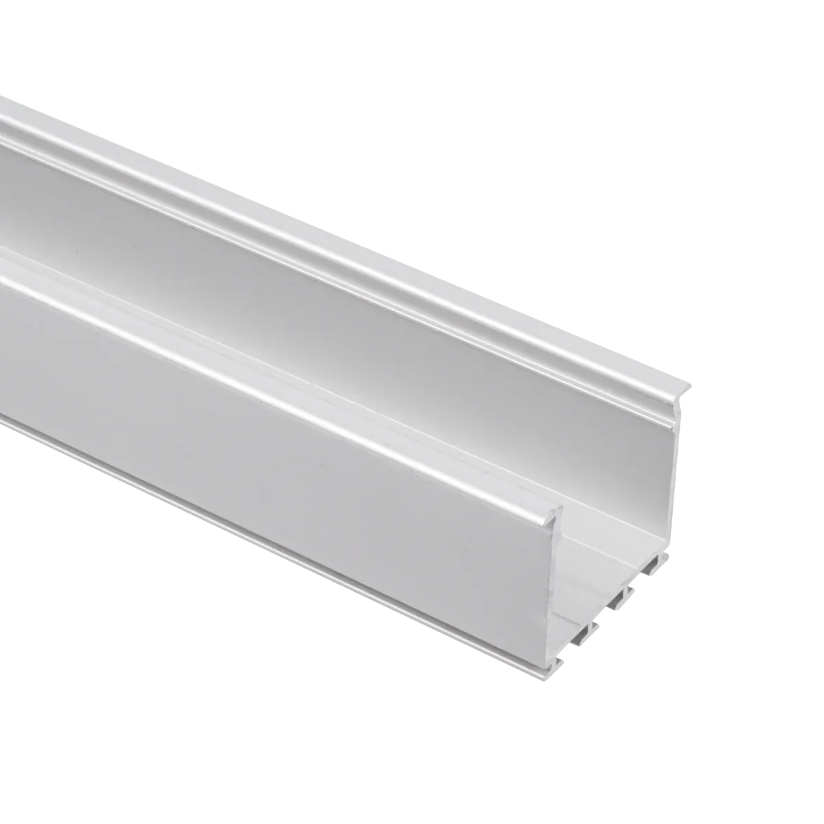 American Lighting PE-SLOT-2M Mini Flange Slot Channel Recessed Mount 2M Anodized Aluminum 6.56 Foot