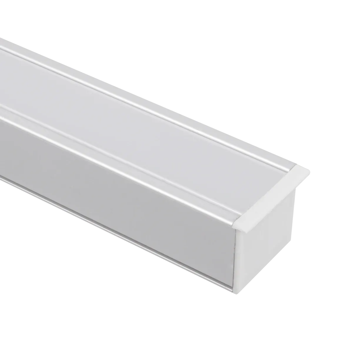 American Lighting PE-SLOT-2M Mini Flange Slot Channel Recessed Mount 2M Anodized Aluminum 6.56 Foot