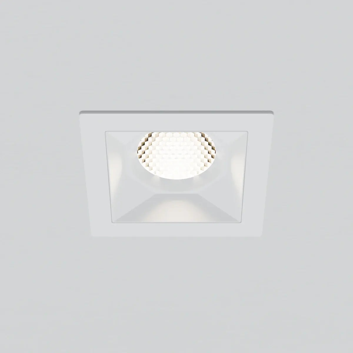 American Lighting RHYM-DL3Q-15-36-THNC-5CCT-WH Rhyme Downlight 3in Deep Baffle Square, White Finish