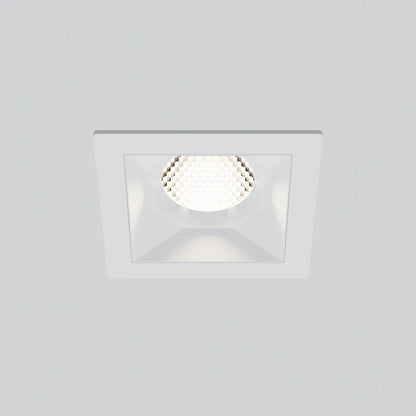 American Lighting RHYM-DL3Q-15-36-THNC-5CCT-WH Rhyme Downlight 3in Deep Baffle Square, White Finish