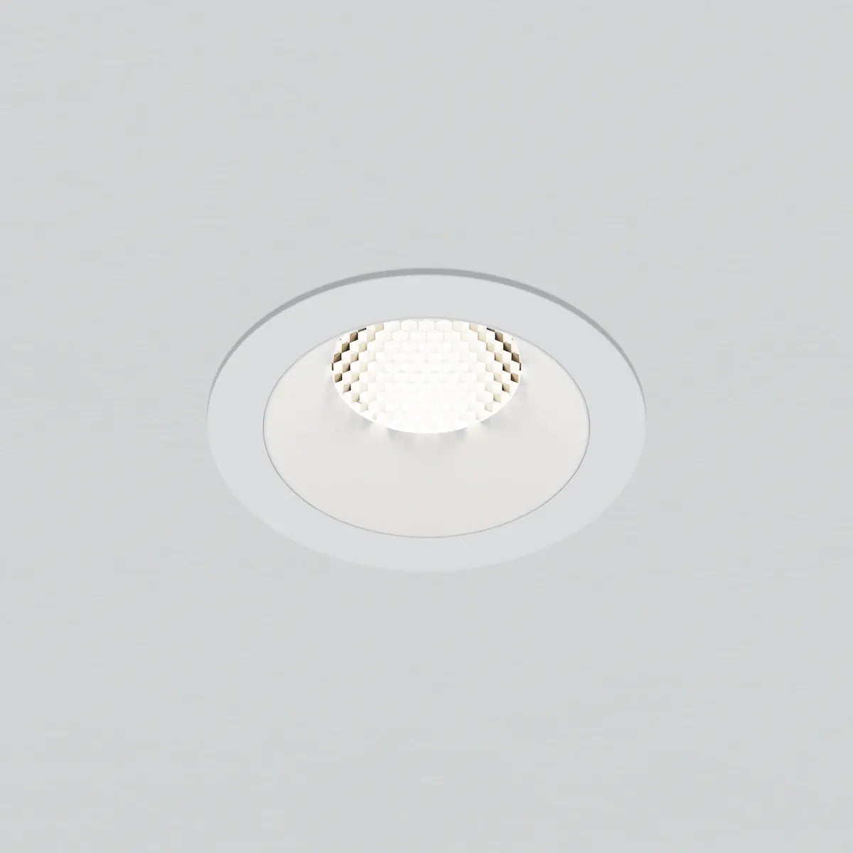 American Lighting RHYM-DL3R-15-36-THNC-5CCT-WH Rhyme Downlight 3in Deep Baffle Round, White Finish