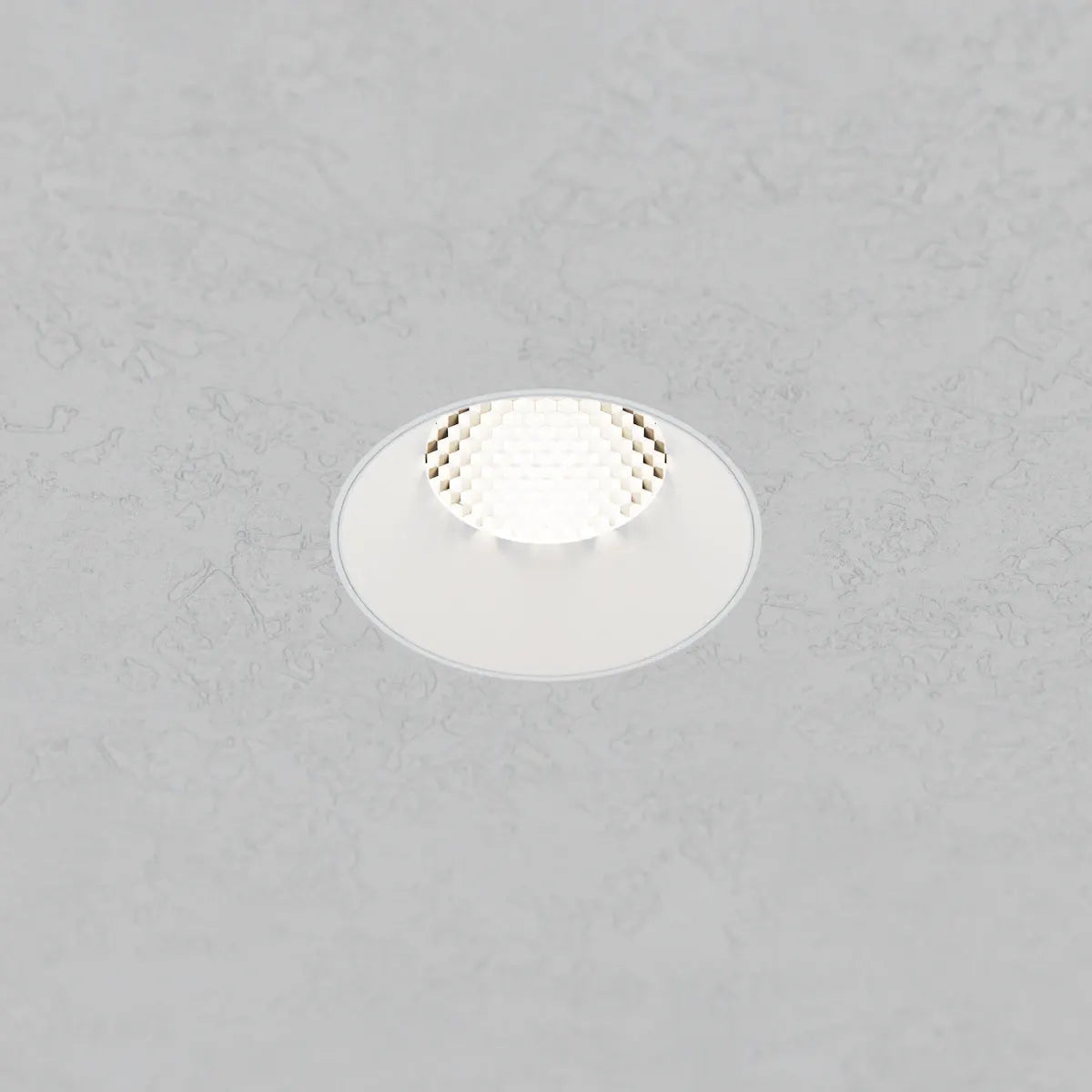 American Lighting RHYM-DL3R-15-36-THNC-5CCT-WH Rhyme Downlight 3in Deep Baffle Round, White Finish