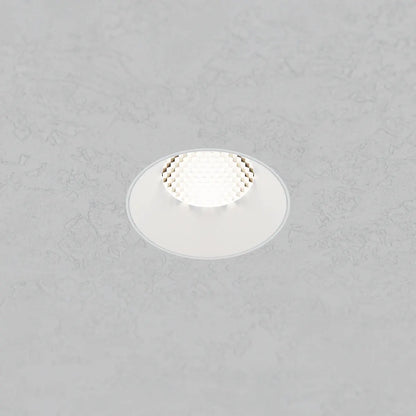 American Lighting RHYM-DL3R-15-36-THNC-5CCT-WH Rhyme Downlight 3in Deep Baffle Round, White Finish