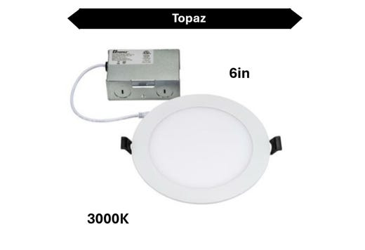 Halco T70908 12W 6" LED Downlight Dimmable Fixture Topaz Canless Slim